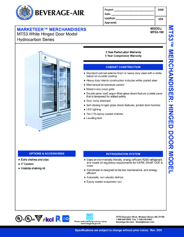 Spec Sheet