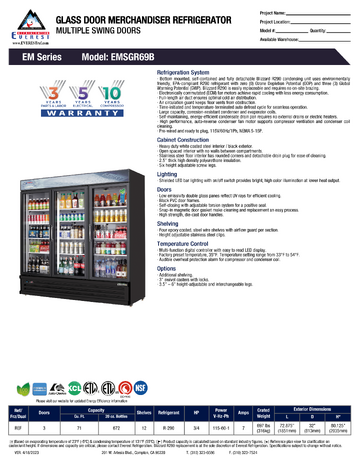 Spec Sheet