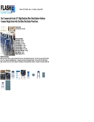 Spec Sheet