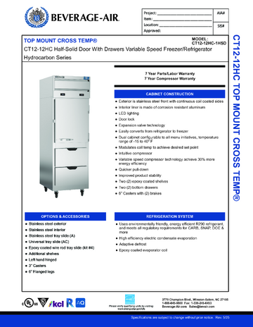 Spec Sheet
