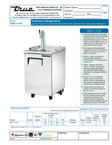Spec Sheet