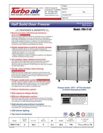 Spec Sheet