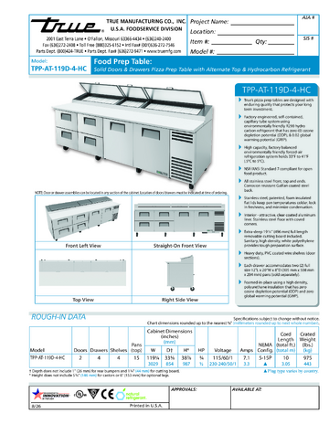 Spec Sheet