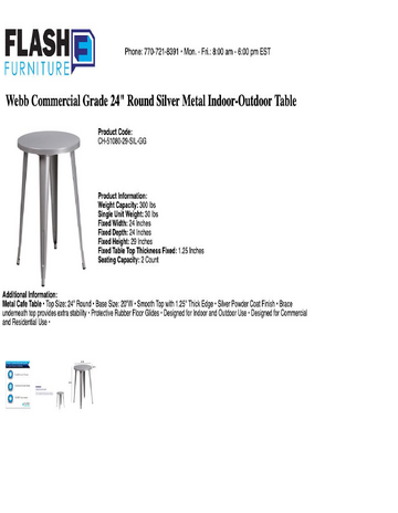 Spec Sheet