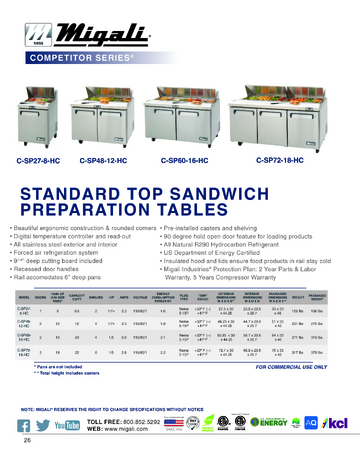 Spec Sheet