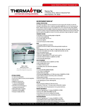 Spec Sheet