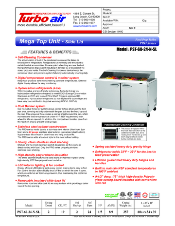Spec Sheet
