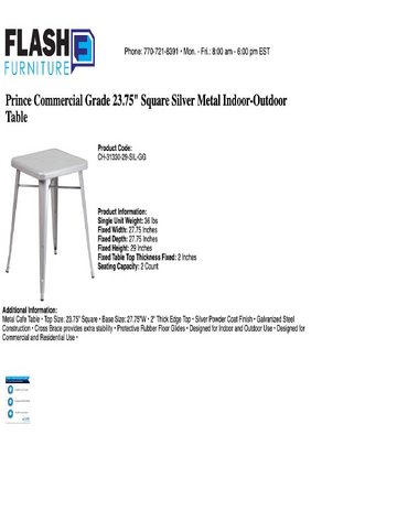 Spec Sheet