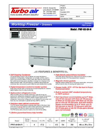 Spec Sheet