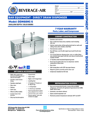 Spec Sheet