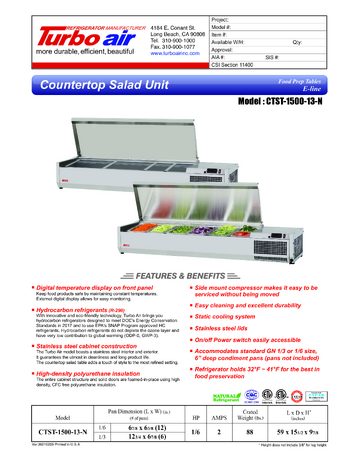 Spec Sheet