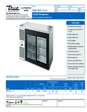 Spec Sheet