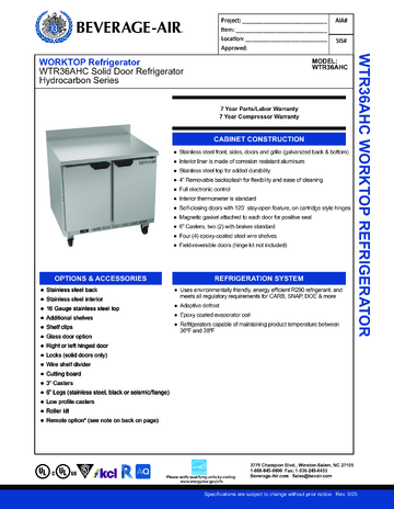 Spec Sheet