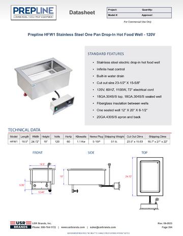 Spec Sheet