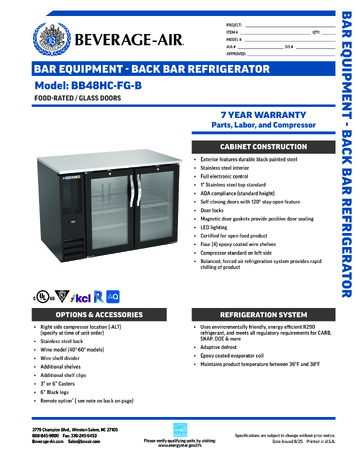 Spec Sheet