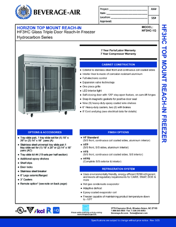 Spec Sheet