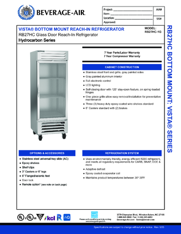 Spec Sheet
