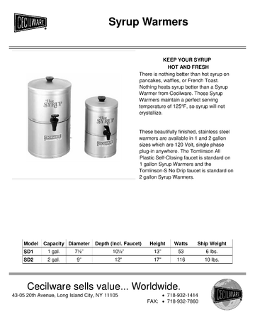 Spec Sheet