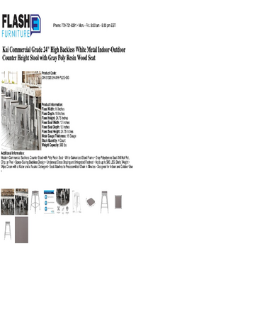 Spec Sheet