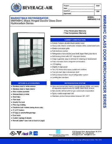 Spec Sheet