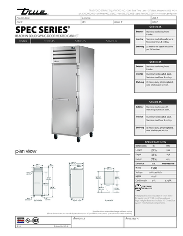 Spec Sheet