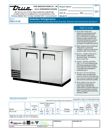 Spec Sheet