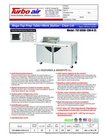Spec Sheet