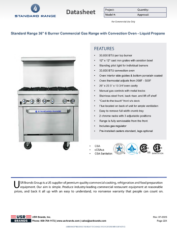 Spec Sheet