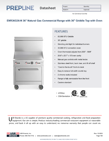 Spec Sheet