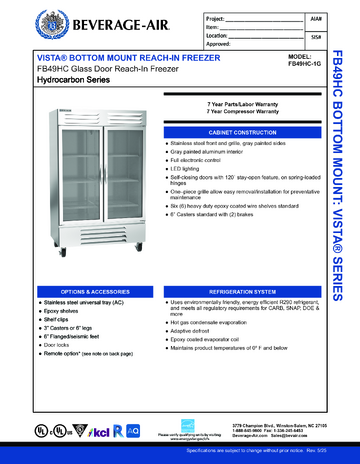 Spec Sheet