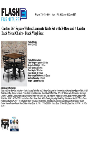 Spec Sheet
