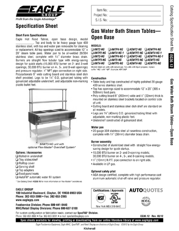 Spec Sheet