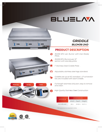Spec Sheet