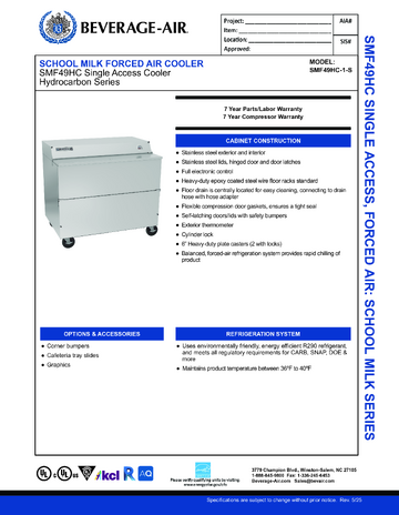Spec Sheet