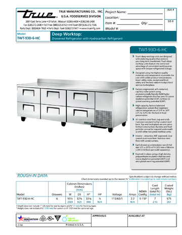 Spec Sheet