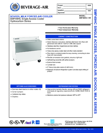 Spec Sheet
