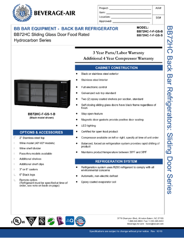 Spec Sheet