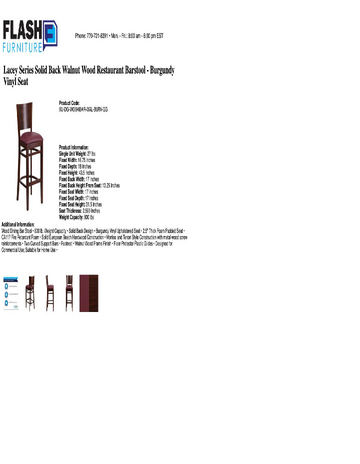 Spec Sheet