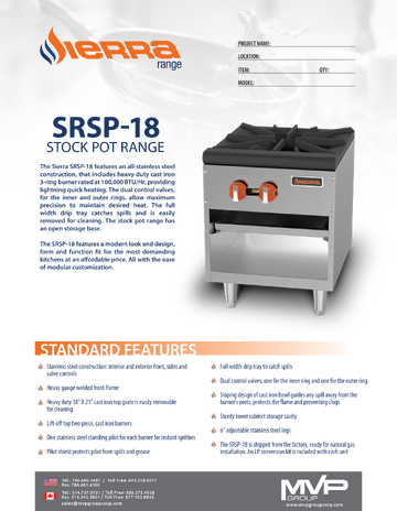Spec Sheet