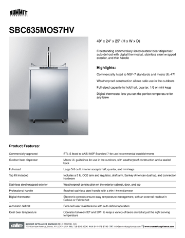 Spec Sheet