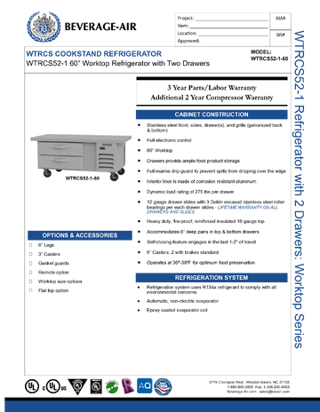Spec Sheet