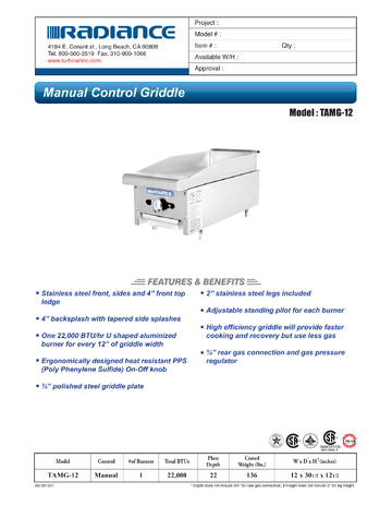 Spec Sheet