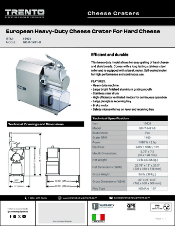 Spec Sheet