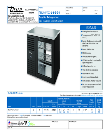 Spec Sheet