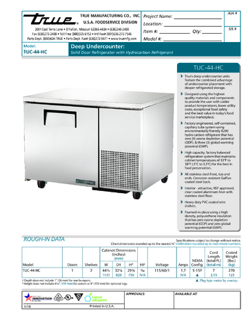 Spec Sheet