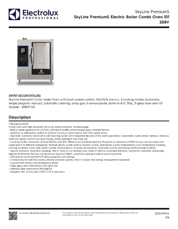 Spec Sheet