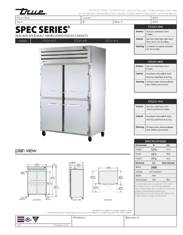 Spec Sheet