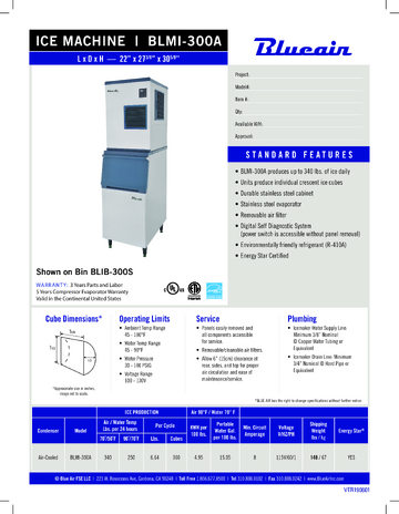 Spec Sheet