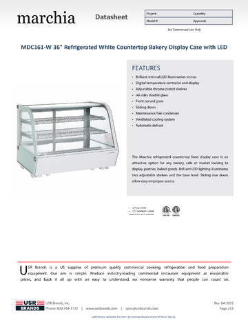 Spec Sheet