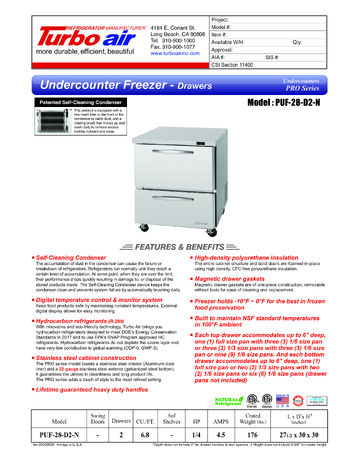 Spec Sheet